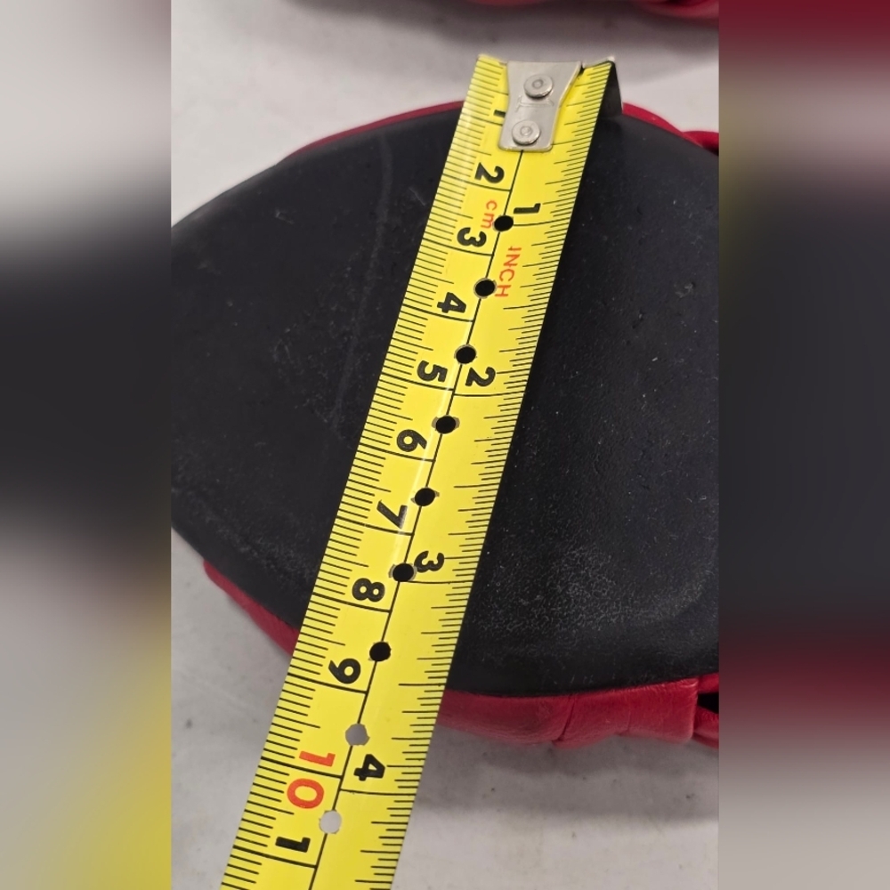 Balenciaga Drapy Red Twisted Leather Knife Open Toe Mule Pumps SZ 36 - Picture 10 of 12